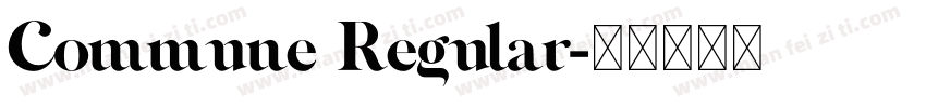 Commune Regular字体转换